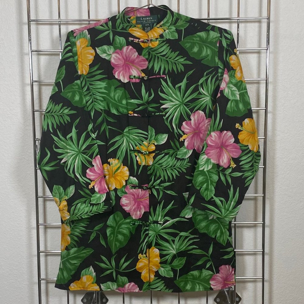 Lauren Ralph Lauren Linen Tropical Tunic